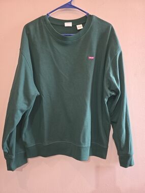 Levi's Women's Forest Green Crewneck Sweatshirt